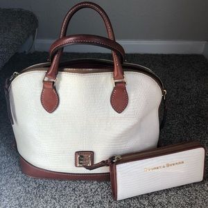 Dooney & Bourke Lizard Zip Zip Satchel & Clutch